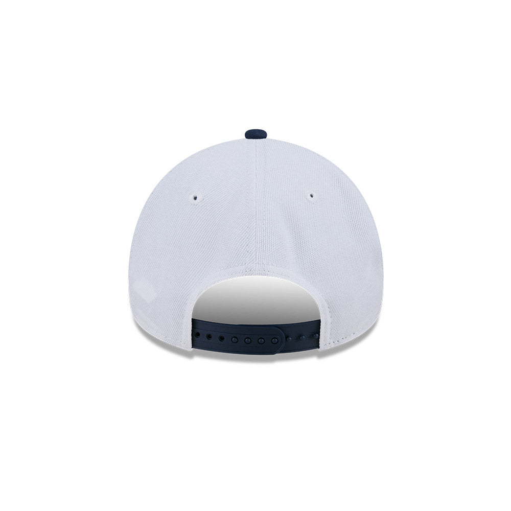 LA Lakers Hat - 2-Tone Oceanside Blue Repreve 9Forty A-Frame NBA Snapback Cap - New Era